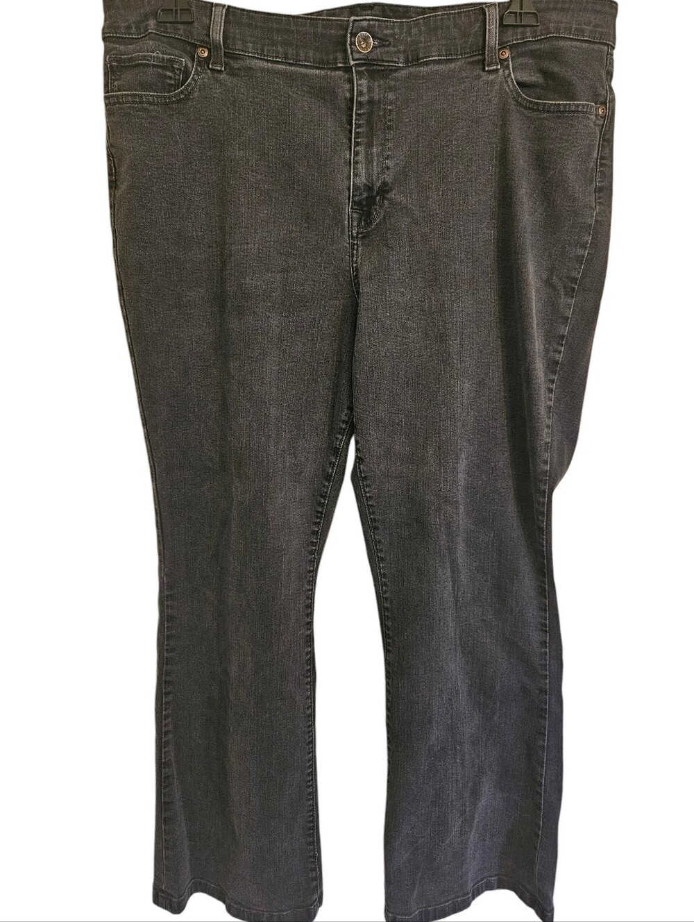 L.L. Bean Womens Favortite Fit Black Bootcut Jeans Sz 20